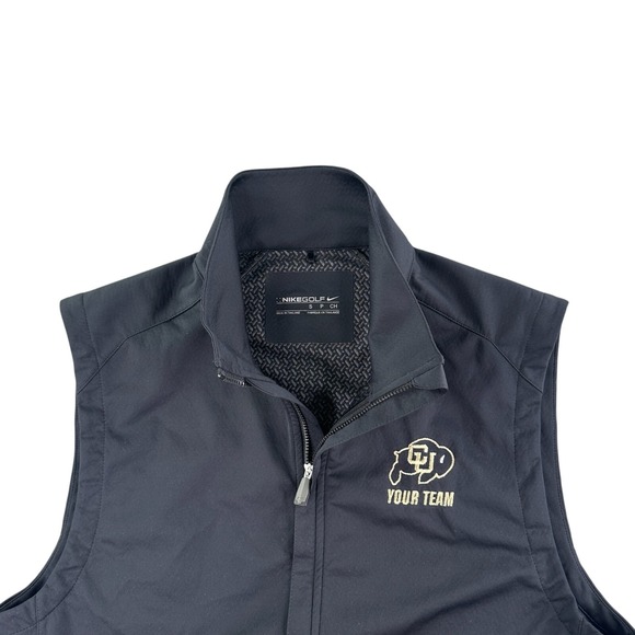 University Colorado‎ Vest Men Small Black Buffaloes Team CU Boulder Buffs Jacket - Picture 1 of 11